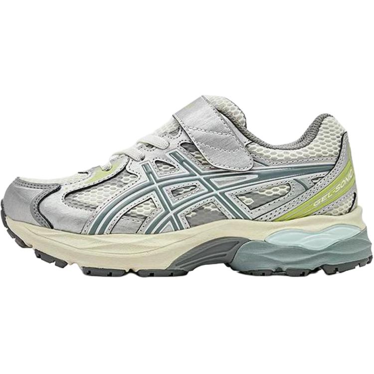 

Asics Gel-Sonic Synthetic Leather Fabric Soft Elastic Comfortable Rebound Breathable Wear-Resistant Low-Top Running Shoes Kids sneakers 1014A386-103 27