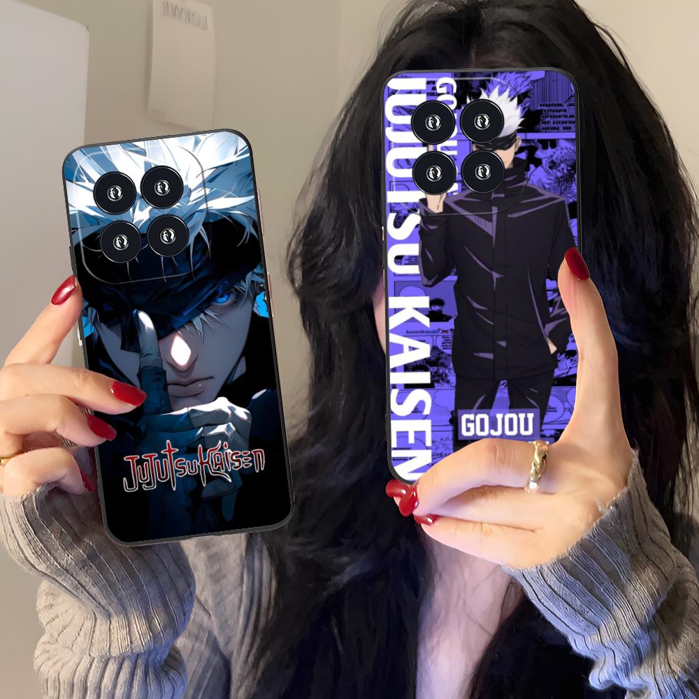 Jujutsu Kaisen Satoru Gojo Phone Case for Xiaomi 15 14 13 12 Mi 11 T Ultra Lite Pro S X 5G Colorful Printing Cover Cover Pretty