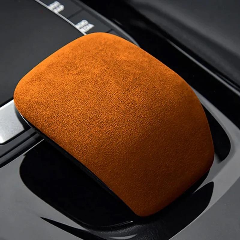For Mercedes-Benz A-Class/CLA-Class/AMG  to Present Alcan tara Gear Shift Knob Cove Car Gearshift Handle Protective Shell
