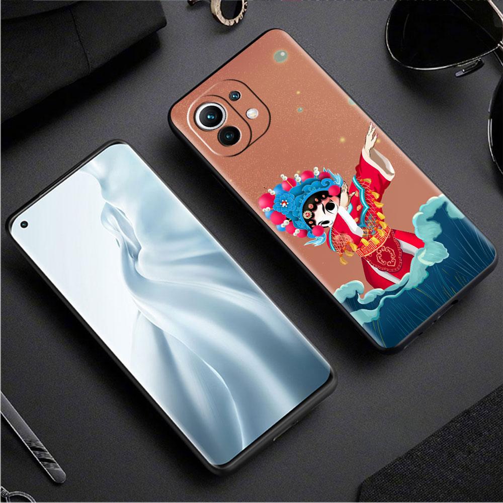 Etui Opera Retro Girl Funda do Xiaomi Mi 11 Lite 5G NE 11T Pro 10T 9T Note 10 12 12X 12S Ultramiękkie silikonowe etui na telefon