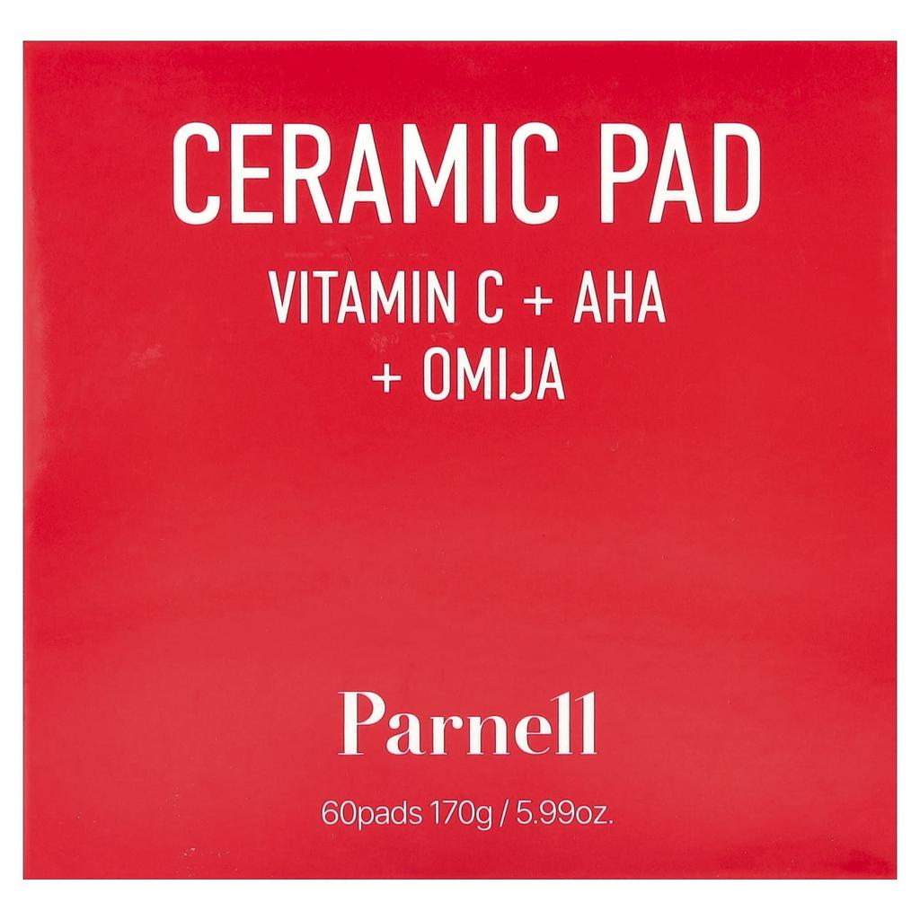 Parnell, AHA Omija Ceramic Pads, 60 Count, 170g (5.99oz)