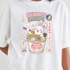 Bunny Ramen T-Shirt, Kawaii Japanese Noodle Tee, Moon Ramen Graphic Shirt