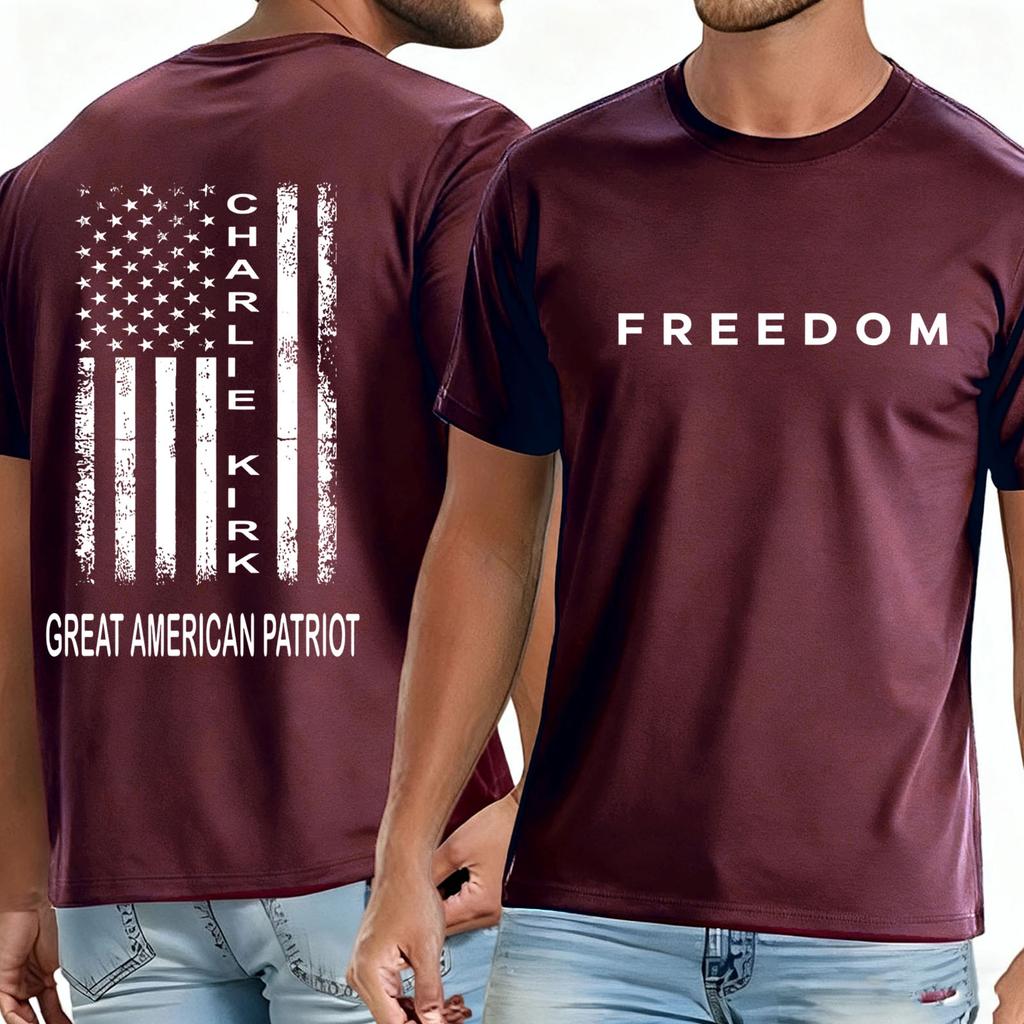 Men's Casual Daily Printed Top Round Neck T-shirt