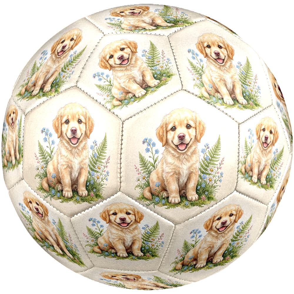 Cute Dog Soccer Ball Size 5 Football Machine-Stitched Indoor/Outdoor Universal Football for Football Accessories Perfect Gift for Friends & Family