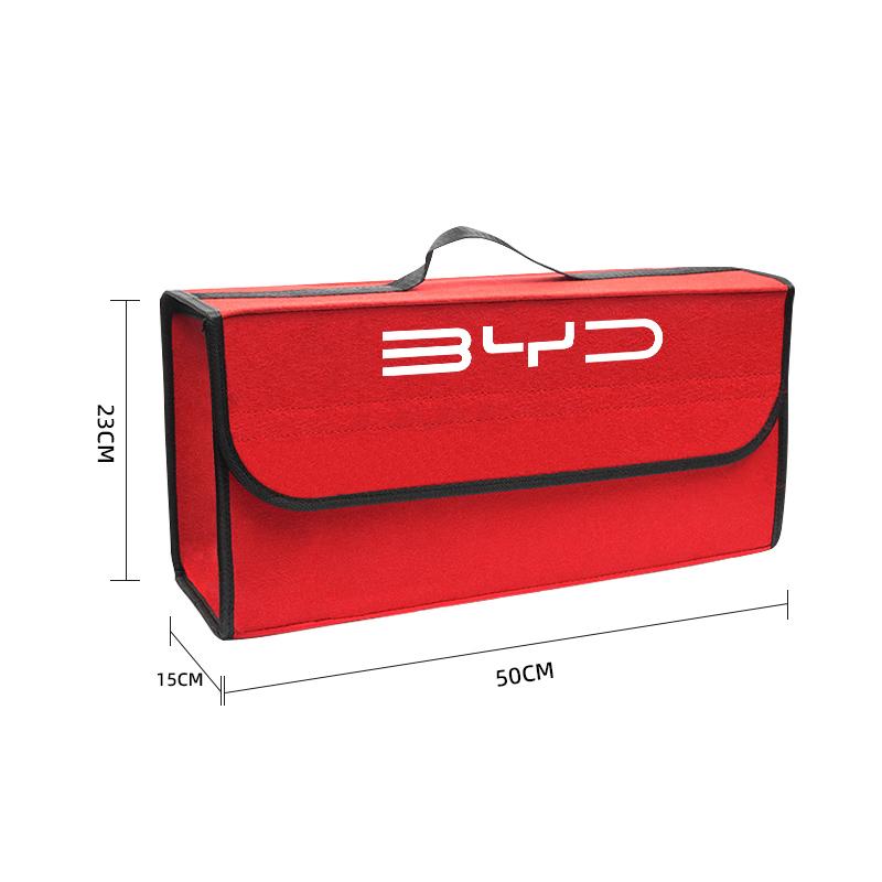 Car Trunk Storage Bag Organizer Sundries Stowing Tidying Box For BYD Tang F3 E6 Atto3 Yuan Plus Song Max F0 G3 I3 Ea1 Dmi 2din