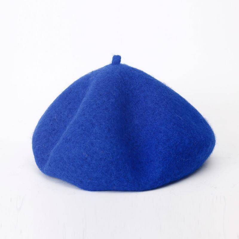Beret Autumn Winter Lady Pumpkin Bud Hat Casual Wool Warm Hat