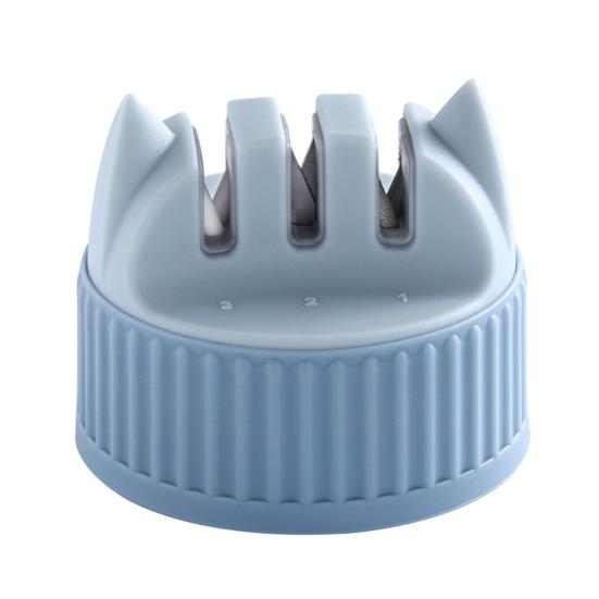 Messerschärfer 3-Stufen Küchenmesserschärfer Grob Fein Schlitze Rutschfest Schnelles Schärfen