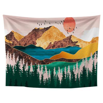 Panno da Appendere Mandala Bohemien Paesaggio Foresta Testa di Teschio Decorazione Casa Camera da Letto Soggiorno Sfondo Muro Arazzo da Appendere