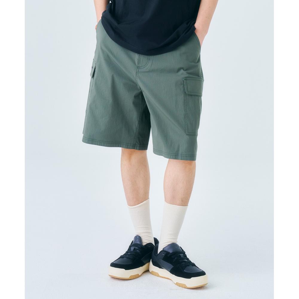 

WHATITISNT WT Cotton Cargo Short Pants Khaki
