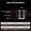 7 artisans 12mm Large Aperture Angle Cine Manual Fixed Focus Low Distortion Cinema Lens Compatible with Sony NEX NEX and NEX Black T2.9 APS-C
