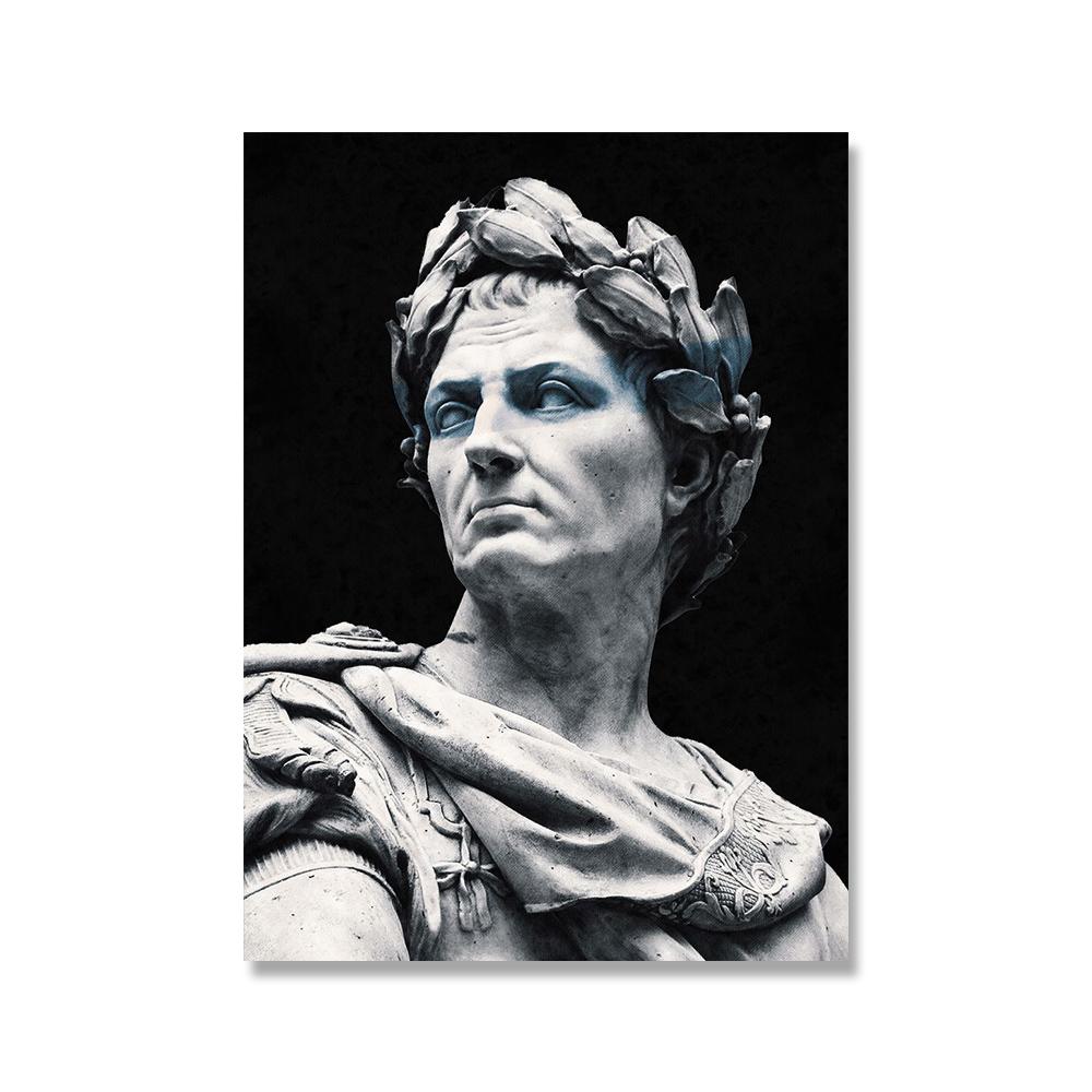 Black and White Marble Sculpture Art Prints Crying David Canvas Classical Painting Wall Posters Picture For Home Decoration
