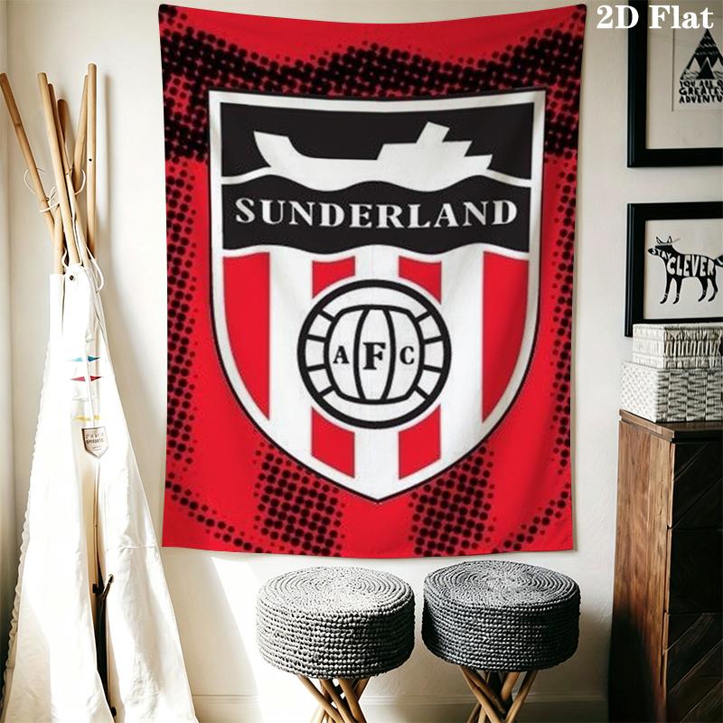 Sunderland Wall Tapestry Aesthetic Wall Hanging Printed Fabric Blanket Decorative Tapestries for Bedroom Living Room Home Decor