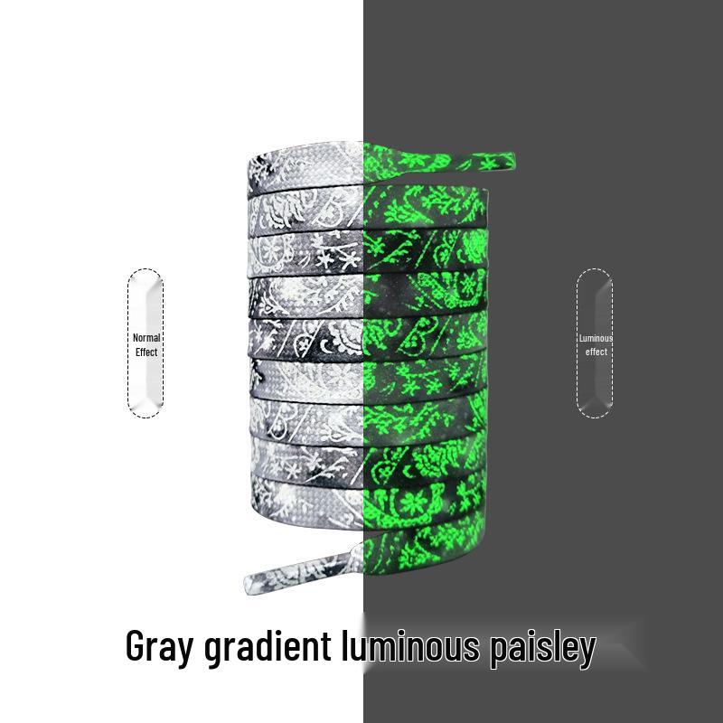 Glowing Red Fish Ink Gradient Shoelaces for Men's & Women's Sports and Casual Shoes