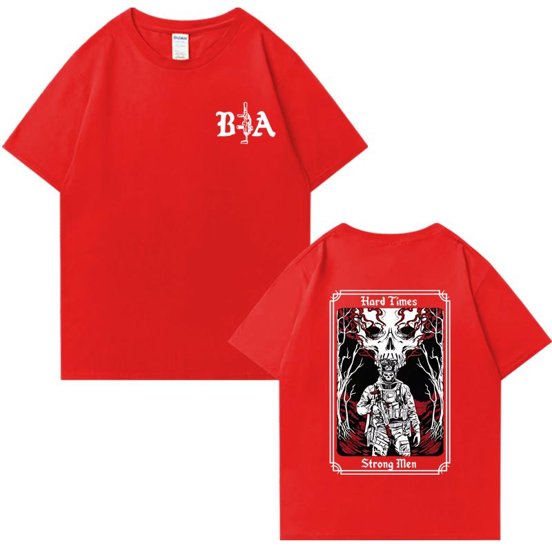 Hard Times 2025 Brothers In Arms Graphic Tee shirt Men Women vintage Oversized short sleeve t-shirts Unisex 100% Cotton T shirt