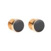 Black Baked Paint Cufflinks & Tuxedo Shirt Studs 8-Piece Set
