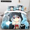 3D Printed Anime Gacha Life Duvet Cover Collection With Pillow Covers Polyester Teens Boys Bedding Collection Full Queen King Size With Bed Linen