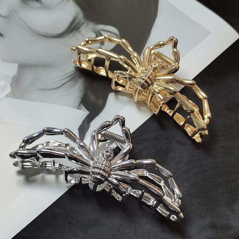 

Girl Goth Ponytail Holder Korean Style Crab Clip Spider Hair Claw Women Hair Clip Hair Accessories