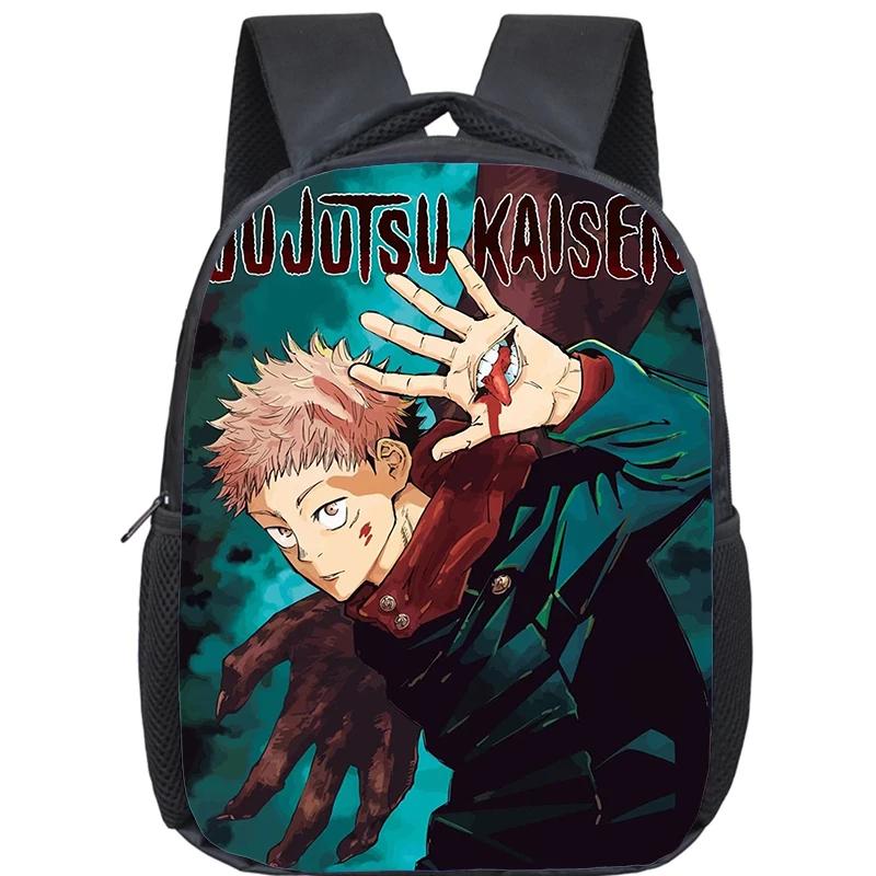 Anime Jujutsu Kaisen Backpack Boys Girls Kindergarten Book Bag Children School Bags Manga Gojo Satoru Yuji Itadori Backpack Gift