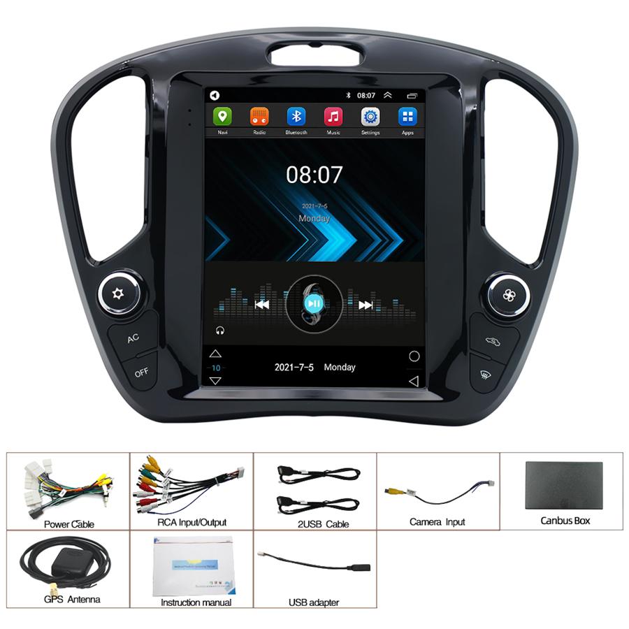 9.7" Stereo HeadUnit Navi FM For 10-18 Nissan Juke Build-in Carplay Android Auto