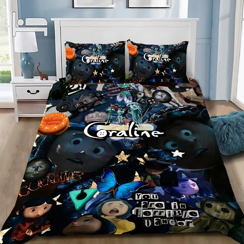 

C-коралиновое пододеяльник наволочка домашний постельный набор для детей и взрослых украшение спальни подарок односпальный двуспальный большой 135x200cm