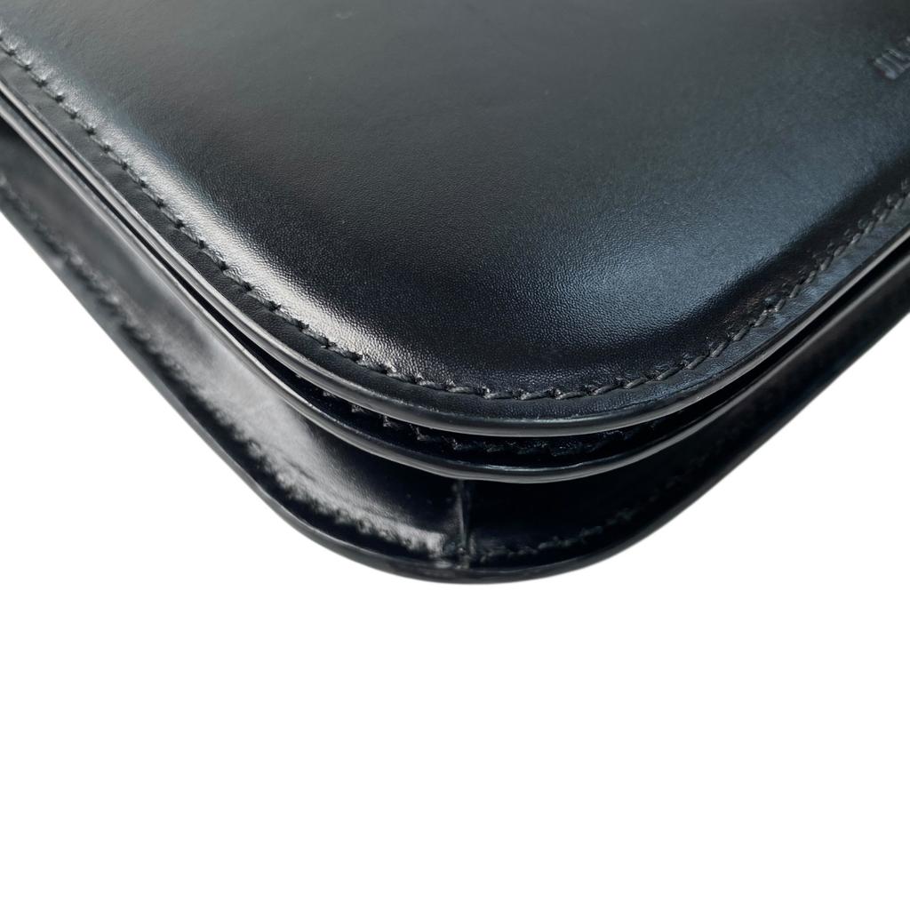 Used JIL SANDERShoulder Bag Black Leather Women