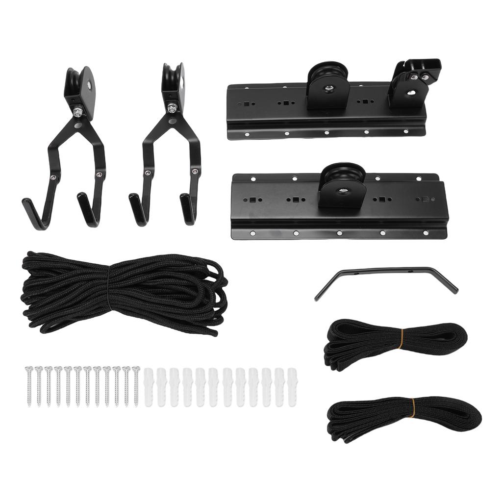 Garage Pulley Lift System with 150lb Capacity Heavy Duty Cargo Box Storage Hoist for 12Ft High