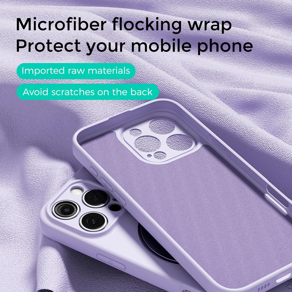 ABEEL For iPhone 16 Pro Magnetic Case Kickstand Skin Touch Liquid Silicone Phone Cover