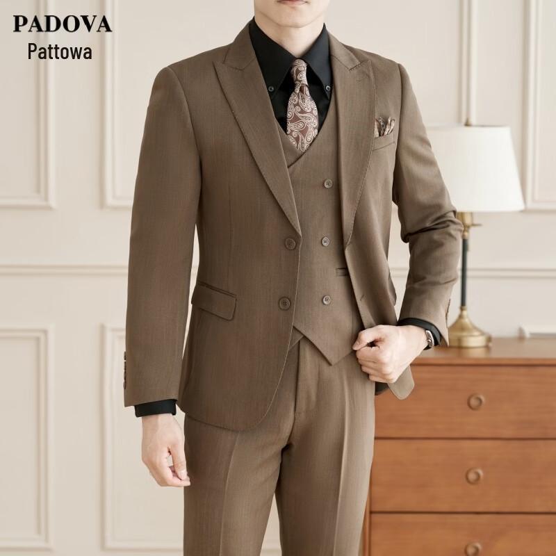 Patova 2026 Spring Men s Slim-Fit Three-Piece Suit 56