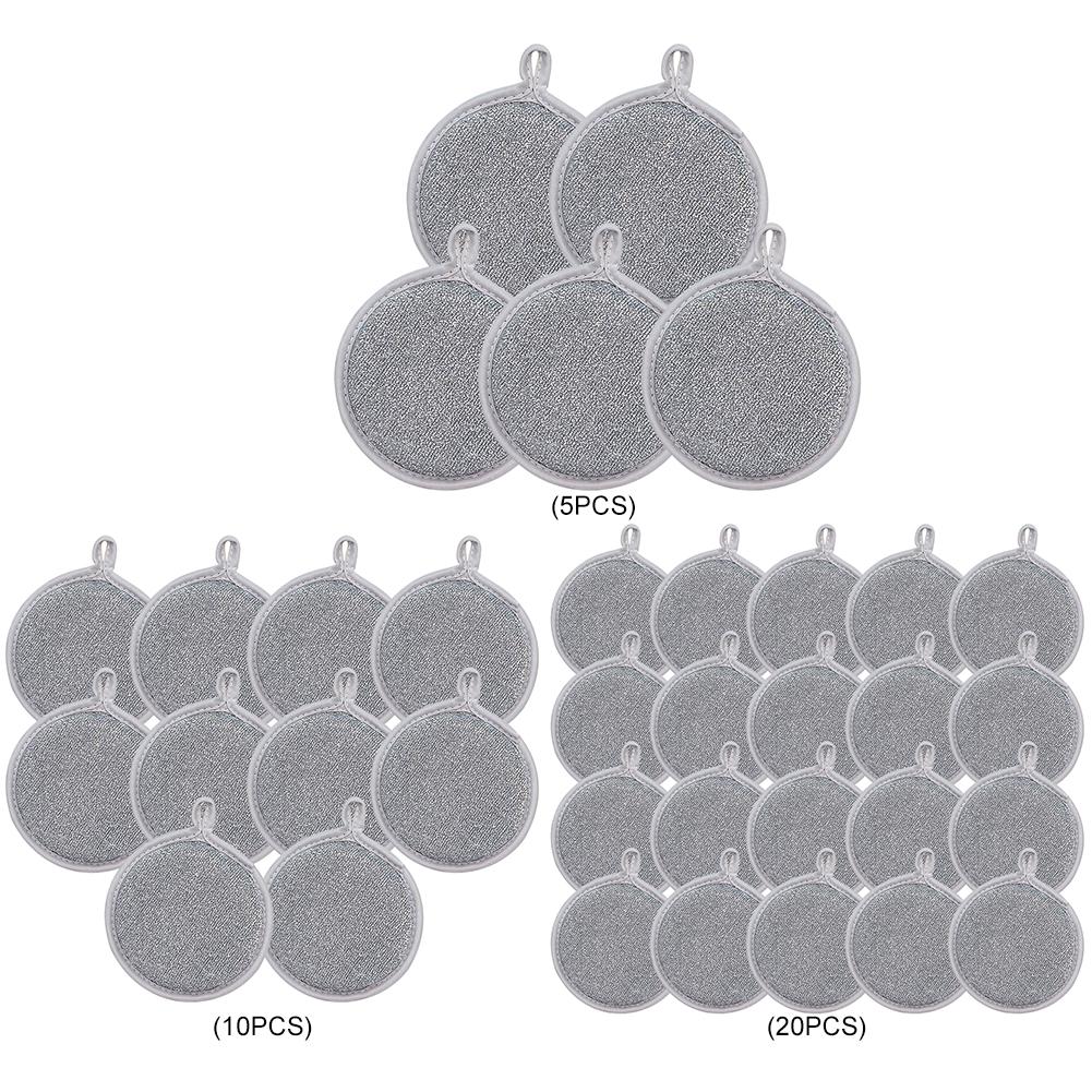 5/10/20pcs Steel Scrub Spong Multipurpose Dishwashing Sponges for Kitchen Sinks