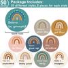 50pcs Positive Sayings Accents Boho Rainbow Motivational Classroom Cutouts Decors Growth Mindset Chips Pirational Quotes Bulletin Board Class Door