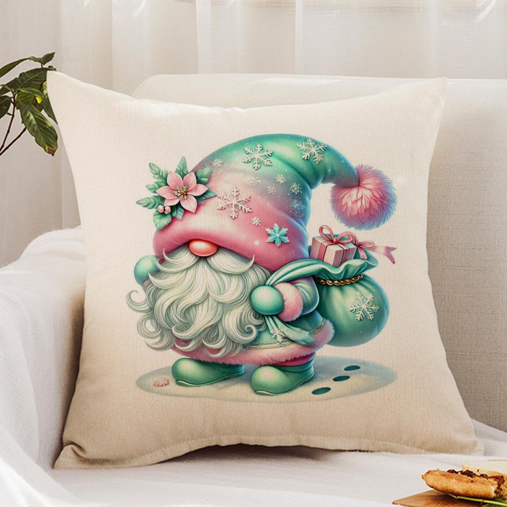 cartoon E-Everyday G-GnomesS Cushion Cover Premium Comfort Reversible Pillow Cover - Dual - Use Design for Home & Car