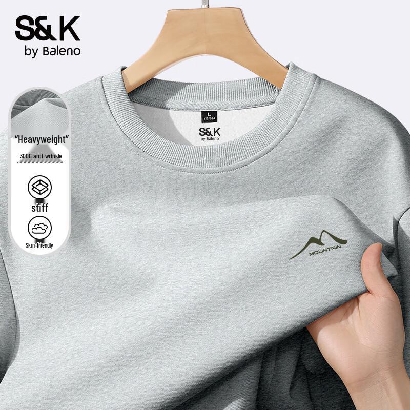 Baleno S&K Men's Round Neck Graphic Sweatshirt