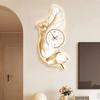 Luxury Living Room Wall Clock Modern Design Cartoon Bear Restaurant Children Room LED Mute Clock Corridor Mural Lamp Room Decor