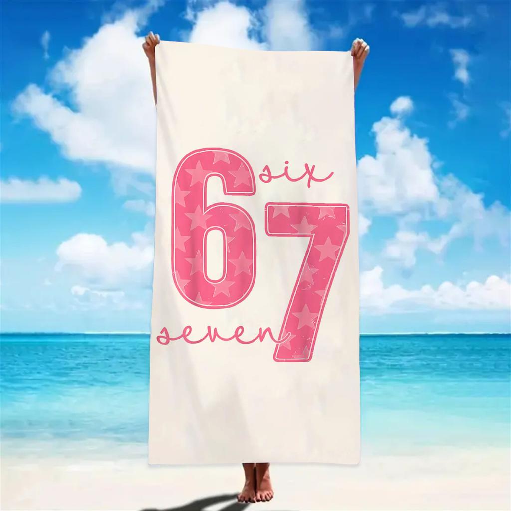 Girly 67 Beach Towel Pink Bow Flower Pattern Absorbent Microfiber Towel Sandproof for Teens Summer Vacation Gift Beach Towels