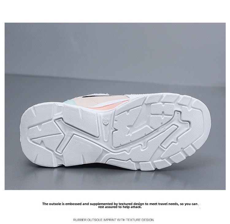 2025 Frühling Damen Koreanischer Stil Atmungsaktive Sneaker - Dicke Sohle Dad Shoes