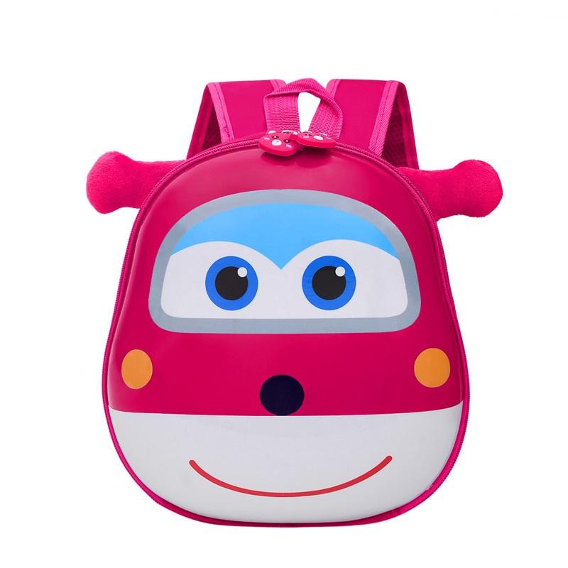 Cute Cartoon Animal Children's Backpack For Boys And Girls With Pvc Material And Reduced Load Functionality