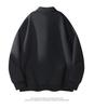 Men's Trendy Retro Long Sleeve Solid Color Polo Hoodie