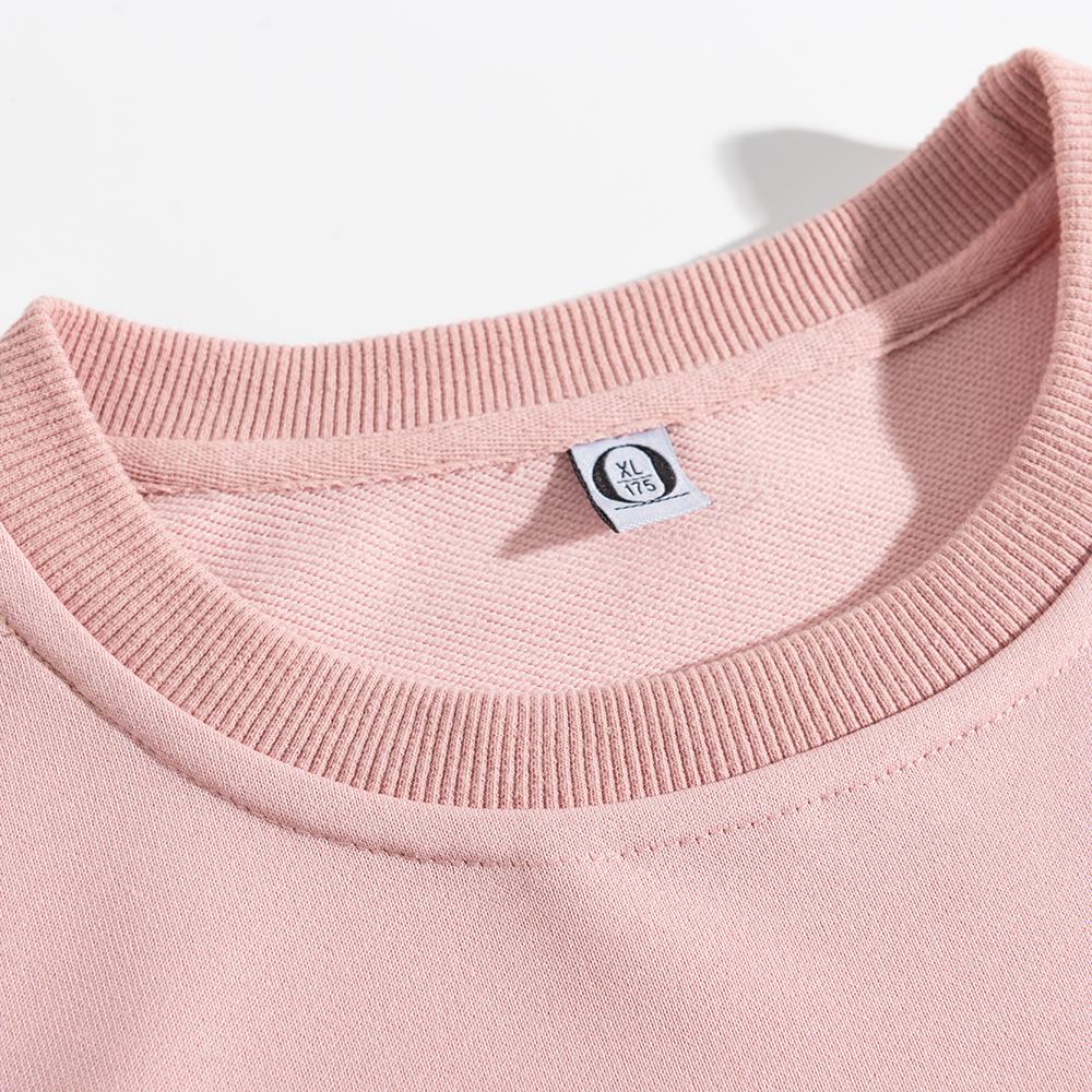 Koreanischer Trend Unisex Locker Schulter Sweatshirts Kundenspezifischer Musterdruck Herren und Damen Hoodie Langarm Rundhals Pullover Sportliche und Edle Kleidung