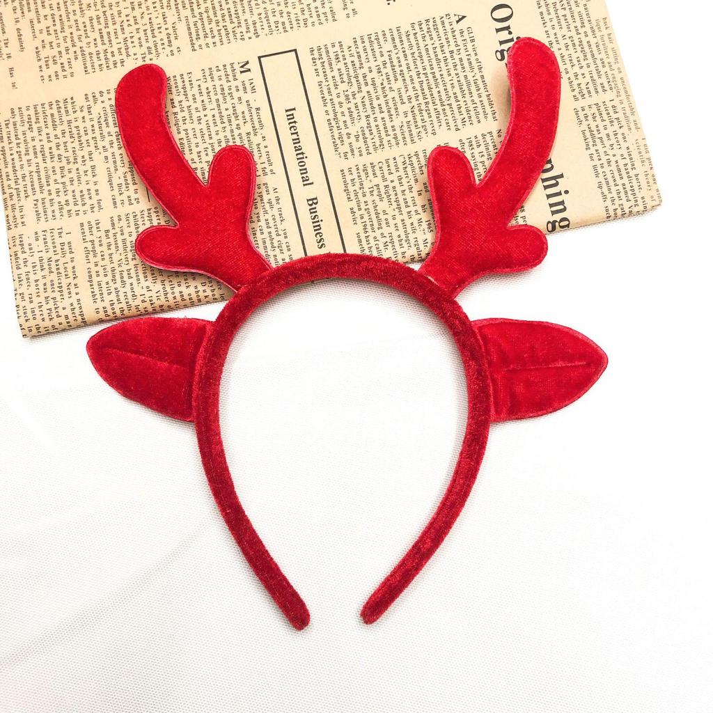 Cute Cartoon Reindeer Antler Headband Christmas Hair Clip Accessory