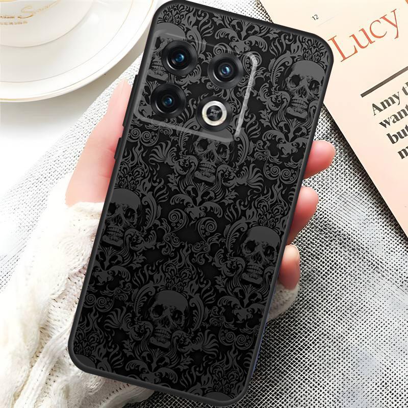 Gothic Skull Cover For OnePlus 13R 15 13 13T 12 12R 10T 11 10 Pro OnePlus Nord 5 CE 3 4 Lite N20 N30 Case