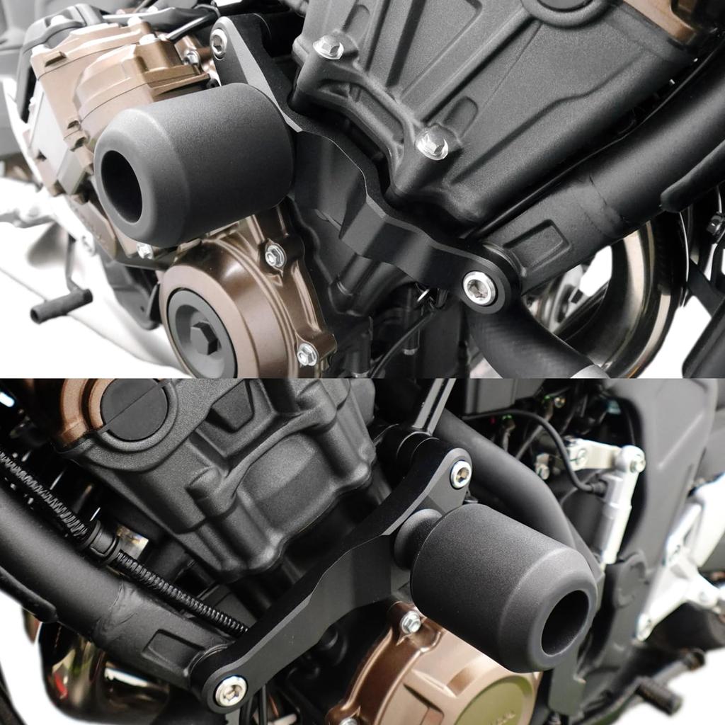 LEDISHUN Motorcycle Frame Sliders/Engine Sliders for Honda CBR650R/E-Clutch and CB650R/E-Clutch ('24) <8BL-RH17>