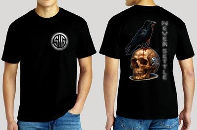 Sig Sauer Krähe / Totenkopf Gildan 6,1 oz. Schwer S M L XL 2XL 3XL 4XL 5XL