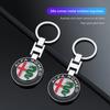 Auto Emblem Schlüsselanhänger Auto Styling Schlüsselring Zubehör Für Giulietta 159 Mito Giulia Stelvio 147 156 Tonale Brera