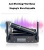 8Recordio GAW-GLXD4 Kabelloses Anti-Feedback Mikrofon Duo für Bühnen-/KTV-Auftritte