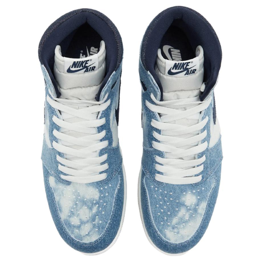 Baskets Unisexe Air Jordan 1 Retro High OG Denim Bleu Sommet-Blanc Obsidienne FQ2947-100