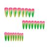 Stylish European & American Ombre Gradient Long Pointed False Nails - Multi-colored Wearable Nail Art