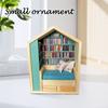 2025 New Handmade Room Box With Exquisite Wooden Scenes Unique Stress Books Decor Set Reliever Book-Room Miniature Bookshelf
