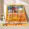 1PC Pokemon Card G-Garchomp Printed Blanket for Home Travel Soft Comfortable Blanket for Adults and Children Luxury Gifts