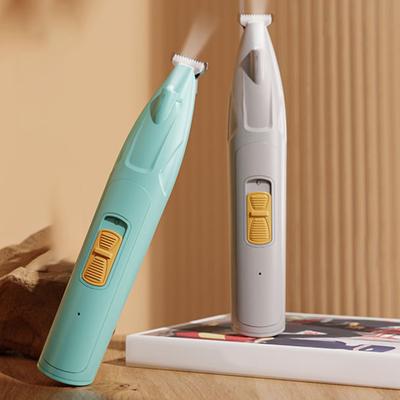 Dog Paw Trimmer with LED Light Low Noise USB/Battery Powered Pet Hair Trimmer Waterproof Pet Hair Shaver for Dogs Cats