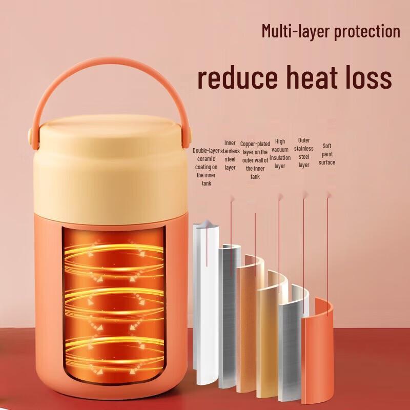 Supor 800ml Stainless Steel Insulated Food Jar